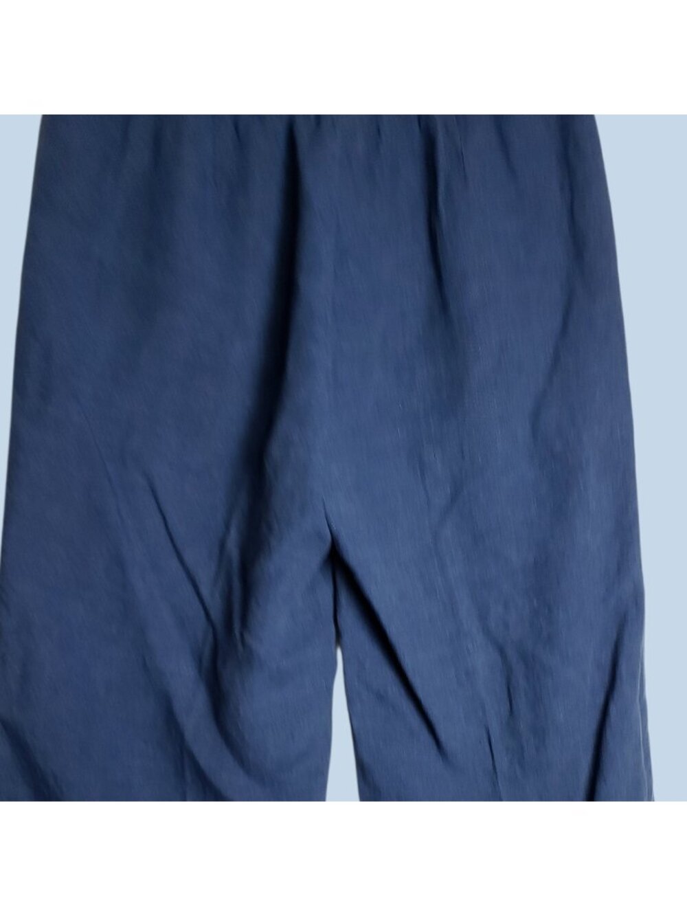J.Jill Love Linen Wide-Leg Crop Pants Blue  Petite Small - Picture 5 of 14